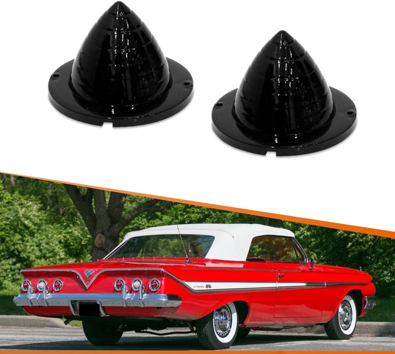 ADIIL 2PCS Rear Smoked Lens Tail Light Lamp Kit For 1960 1961 Chevrolet Bel Air/Biscayne/Nomad/El Camino & Impala - Image 1